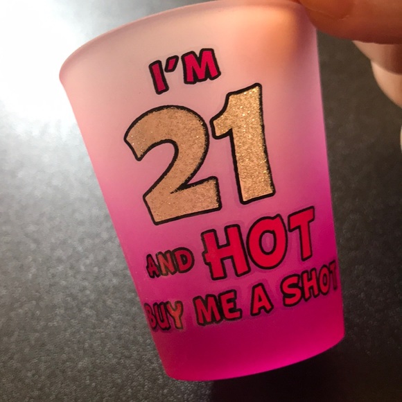 Dining 21st Birthday Shot Glass Poshmark